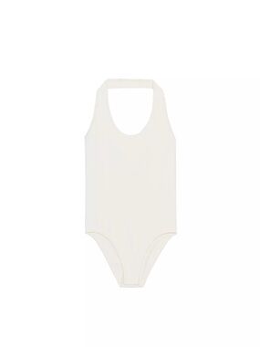 Zara Cream Halter-Neck Bodysuit